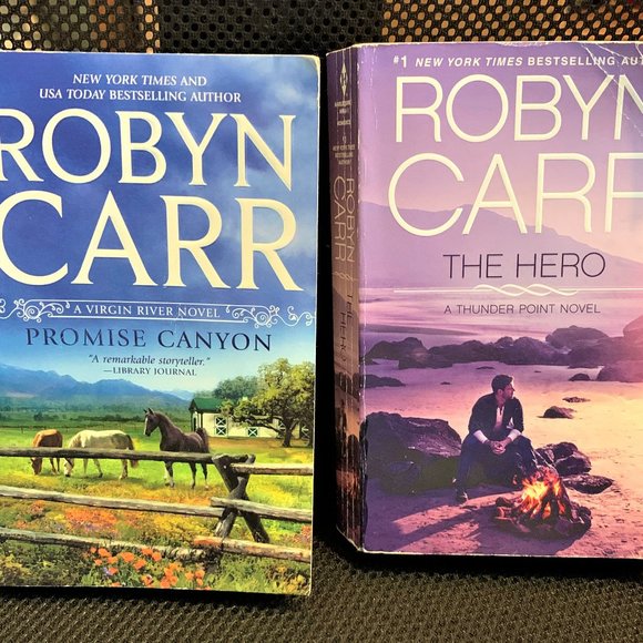 Lot of 2 Paperback Romances by Robyn Carr - The Hero & Promise Canyon - Picture 1 of 1